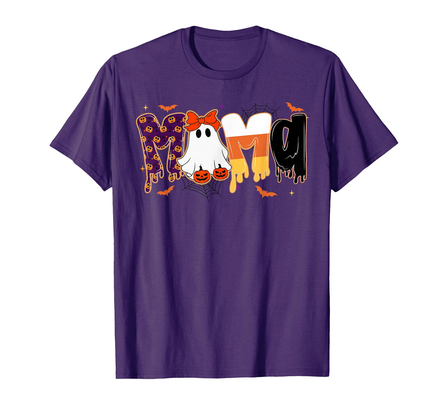 Preppy Halloween Candy Mama, Funny Spooky Ghost Pumpkin Mama T-Shirt