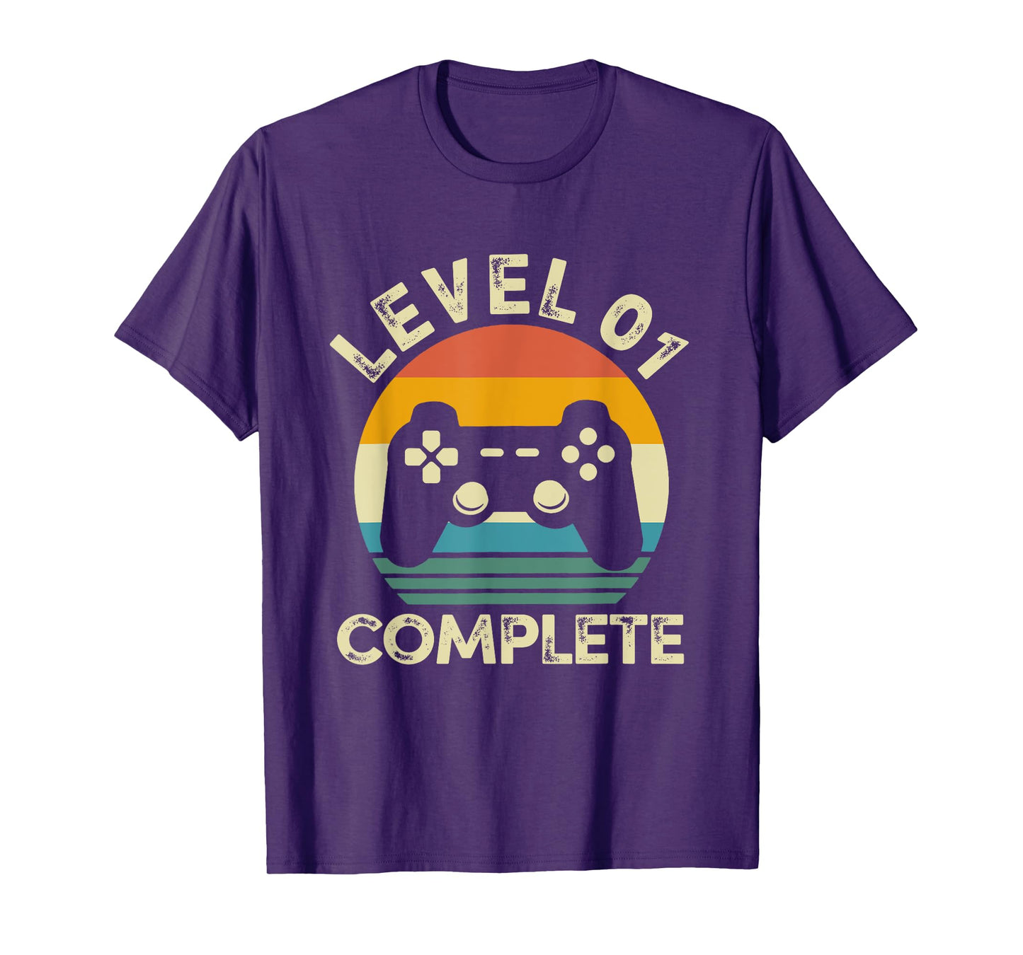 Vintage Level 01 Complete 1st Birthday 1 Year Old Video Game T-Shirt