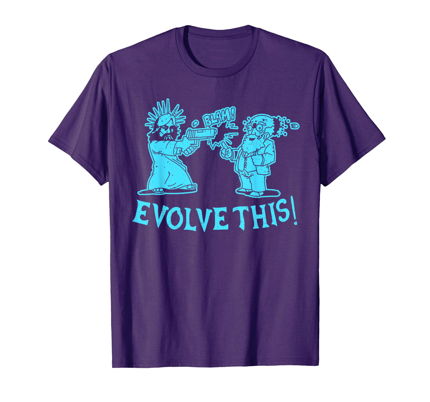 Vintage Evolve This Jesus And Darwin 2 T-Shirt