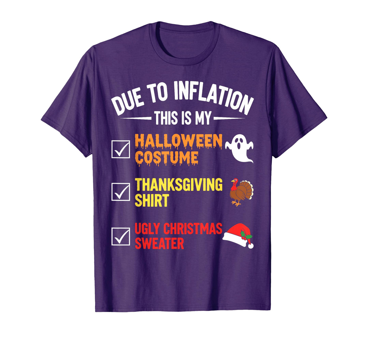 Due to Inflation This My Halloween Costume Men Women Funny T-Shirt