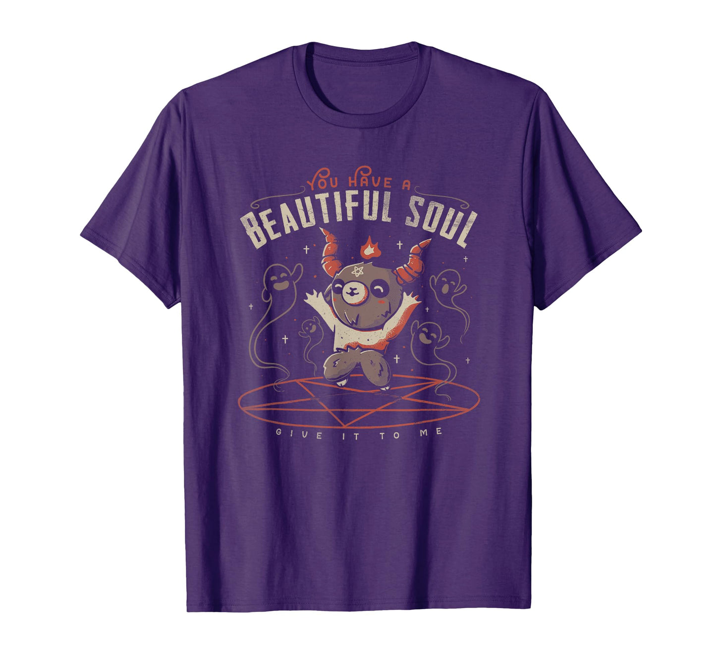 You Have a Beautiful Soul Cute Baphomet Demon Goat Pentagram T-Shirt