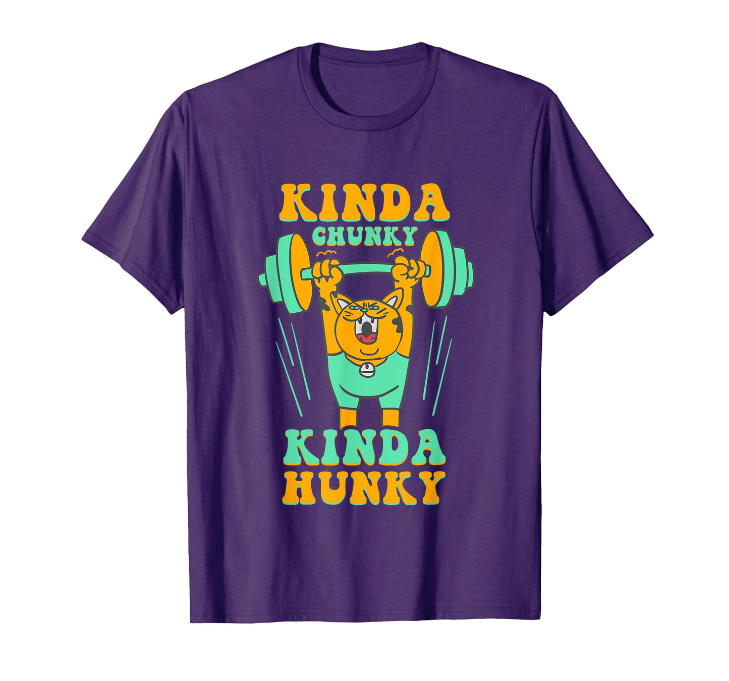 Kinda Chunky Kinda Hunky Funny Bodybuilding Gym Workout T-Shirt