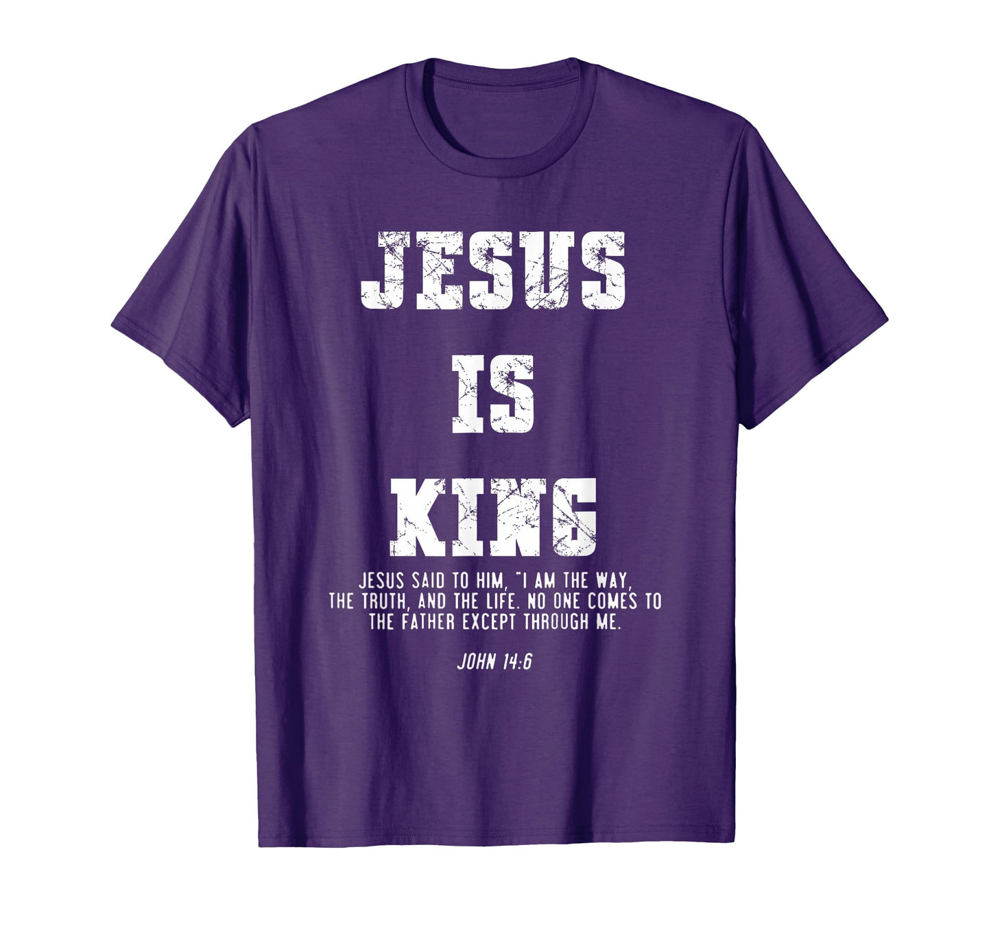 Vintage Jesus Is King Jesus John 14:6 Christian T-Shirt