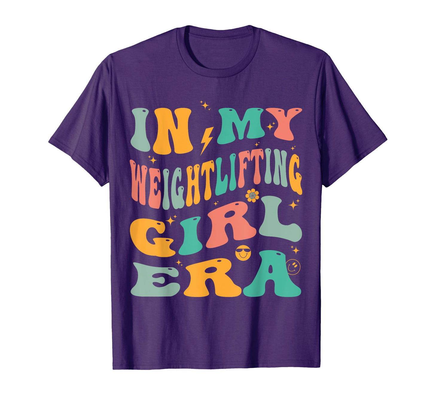 In My Weightlifting Girl Era Groovy Gym Weightlifter T-Shirt