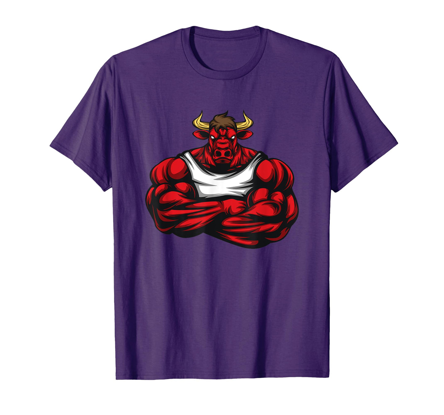 Strong Like Bull Bodybuilding, Weightlifting Gym T-Shirt T-Shirt