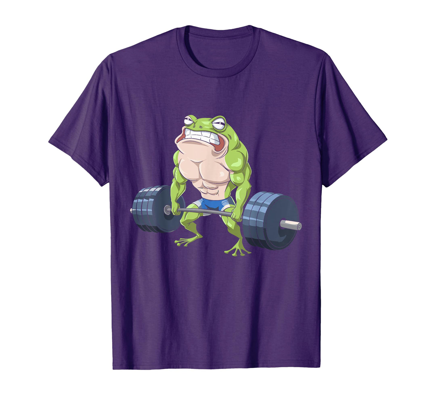 Funny Frog Weightlifting Deadlift Fitness Gym Barbell Humor T-Shirt