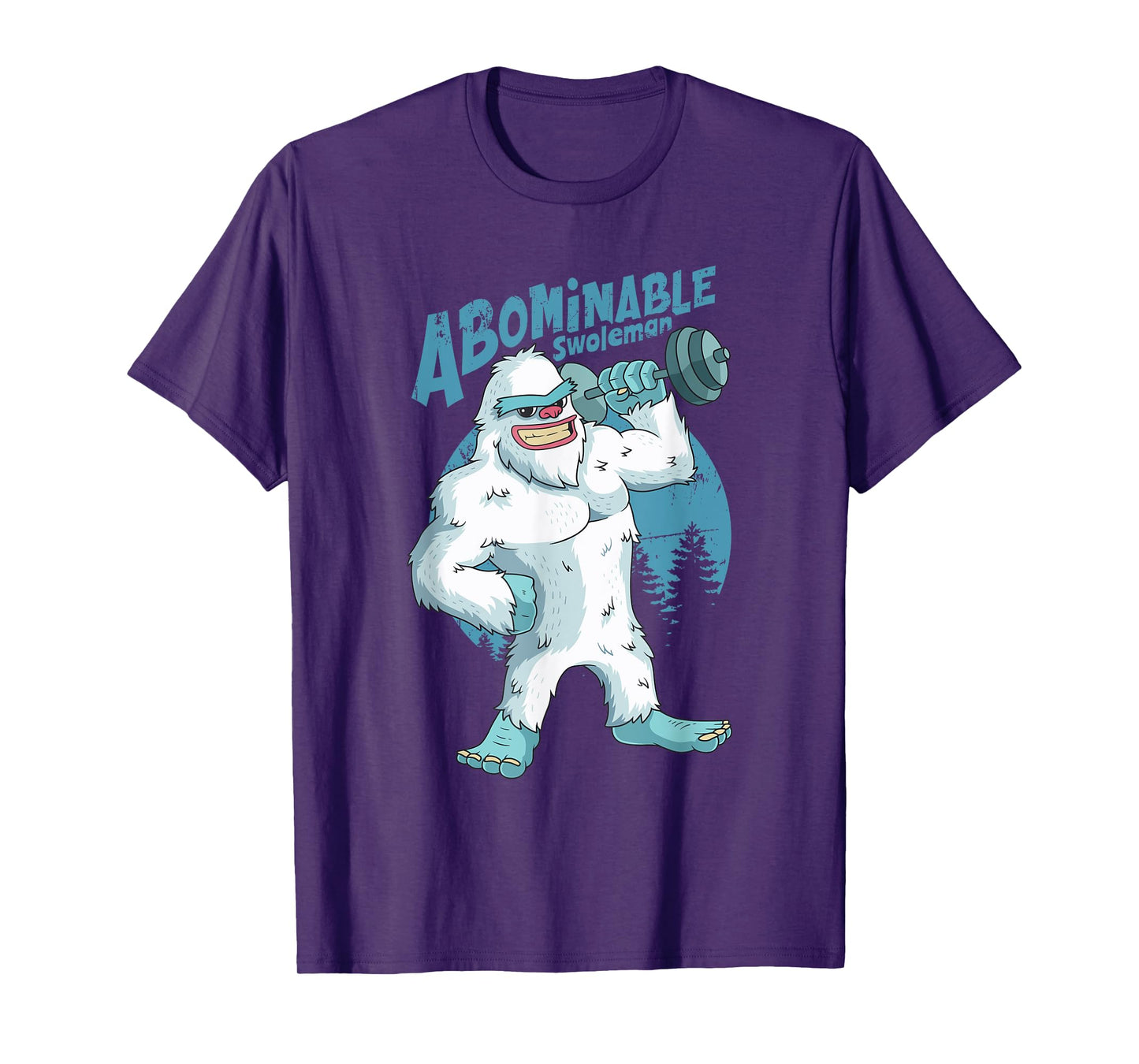 Yeti Abominable Swoleman Weightlifting Gym Fitness Training T-Shirt