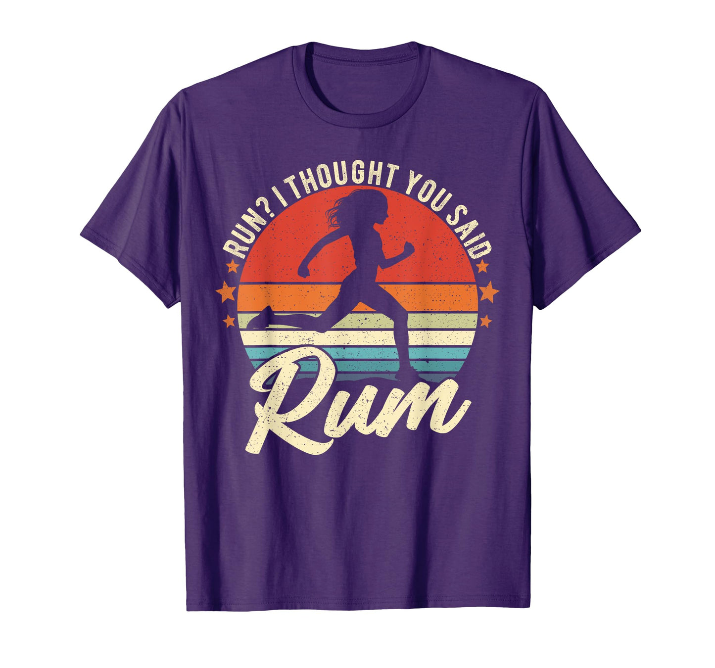 Run I Thought You Said Rum Funny Drinking Runner Mom T-Shirt
