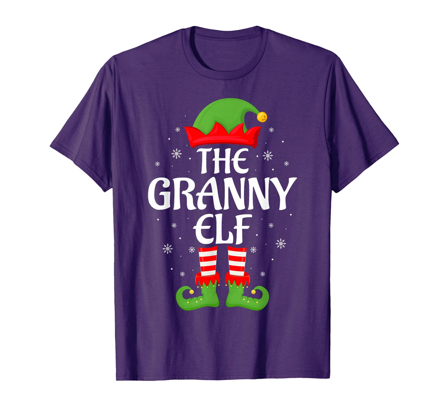 Granny Elf Xmas Family Matching Elf Squad Christmas Women T-Shirt