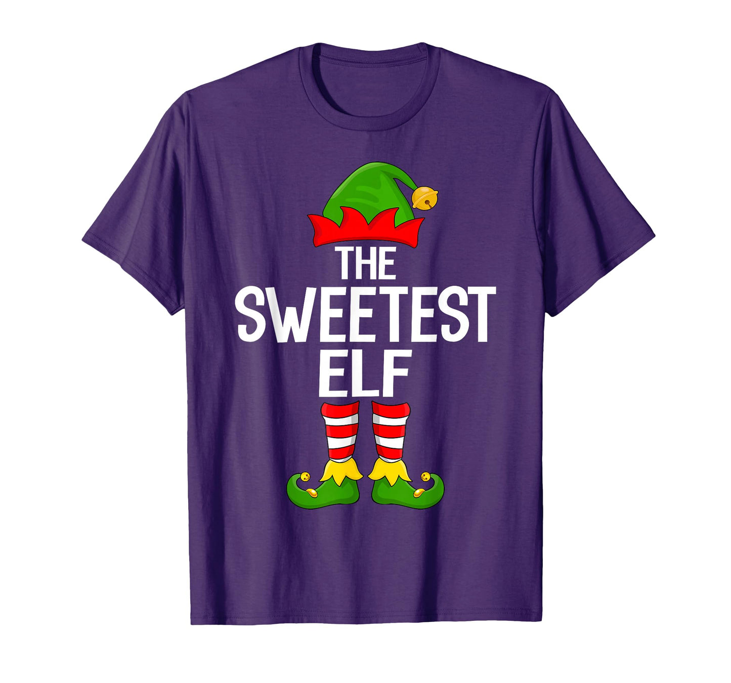 Sweetest Elf Xmas Matching Family Elf Squad Christmas T-Shirt