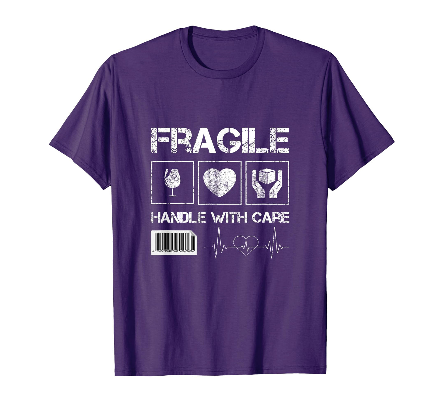 Fragile Handle with Care Graphic Tees & Cool Designs Fun T-Shirt