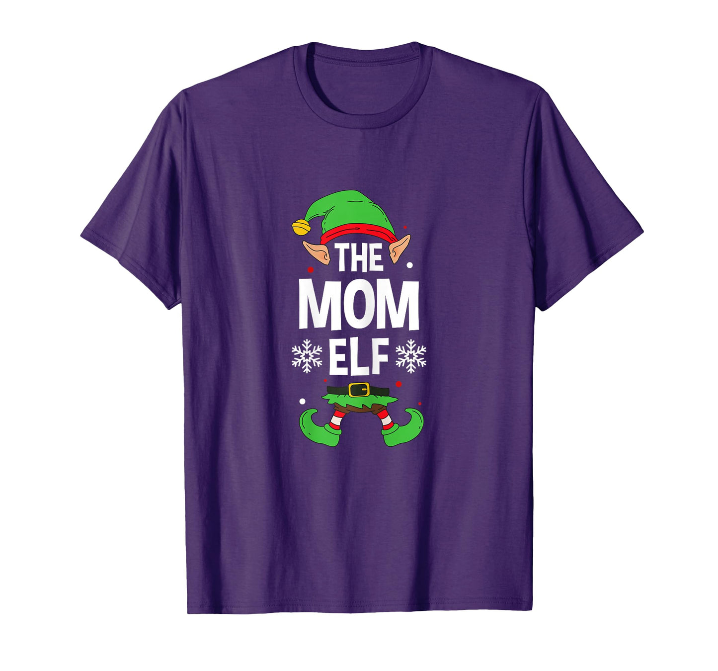 The Mom Elf Party Family Group Matching Mother X-Mas Mum T-Shirt