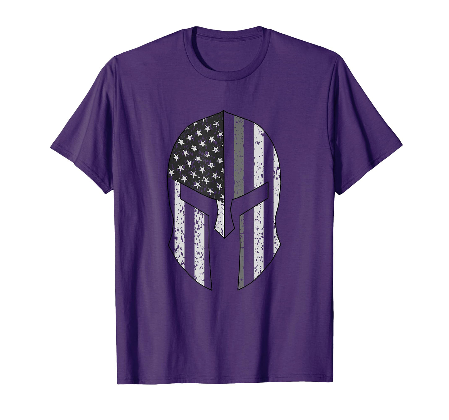 American Flag Warrior Helmet Corrections Officer T-Shirt T-Shirt