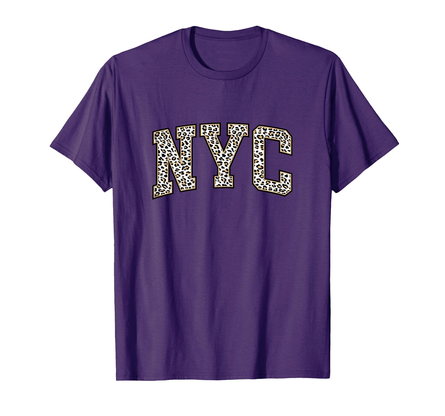 New York City Tshirt For Women | Stylish Leopard Print NYC T-Shirt