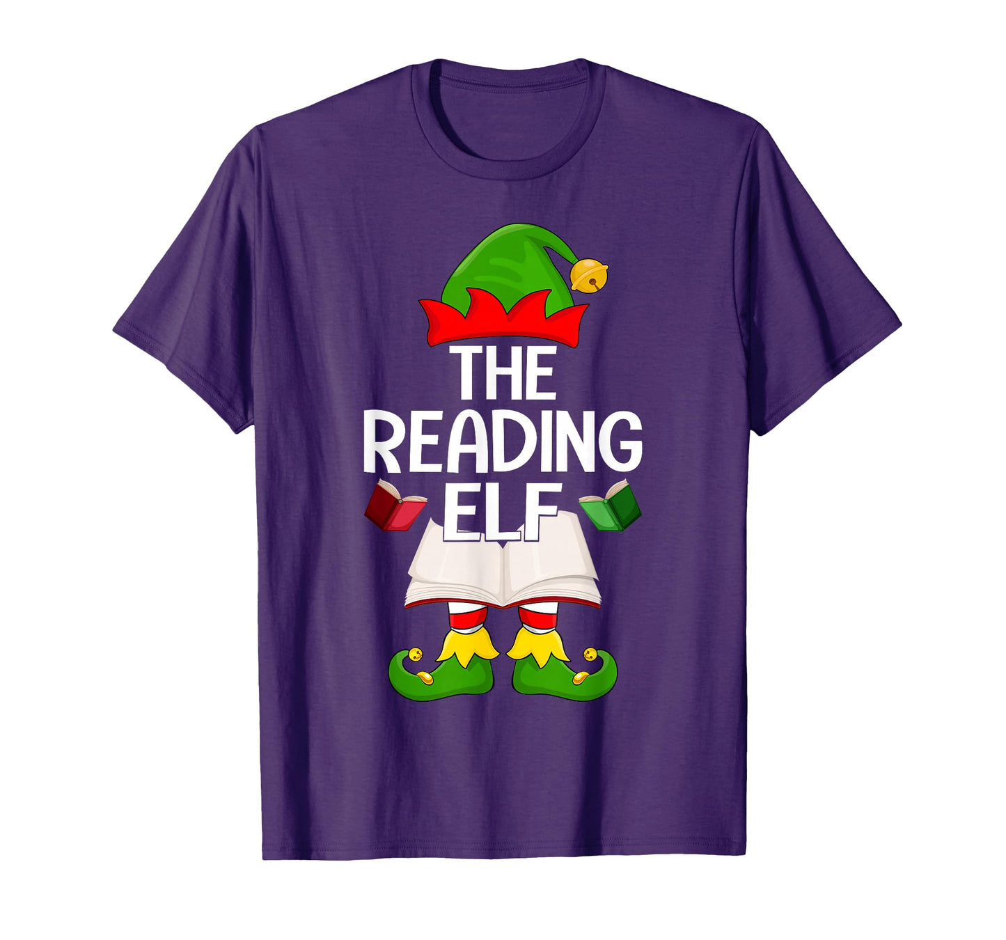 Reading Elf Xmas Family Matching Elf Squad Christmas T-Shirt