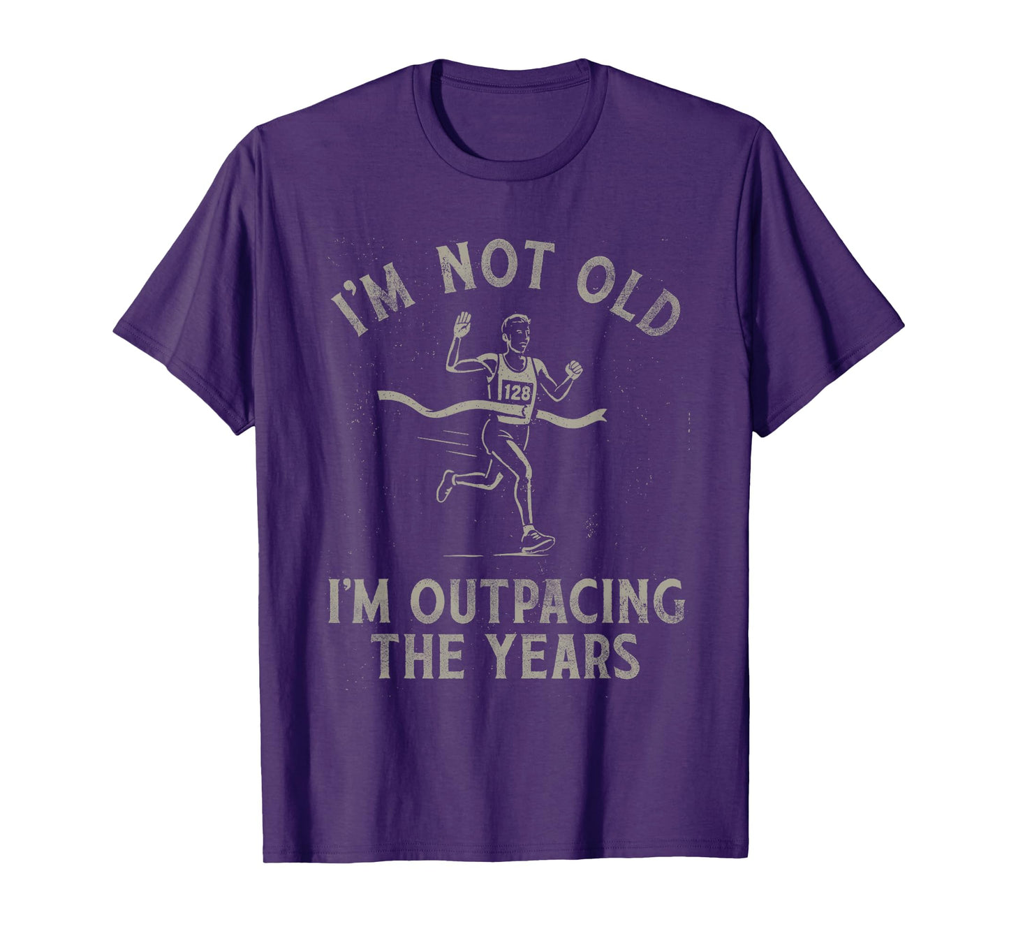 I'm Not Old I'm Outpacing the Years Funny Running Pun T-Shirt