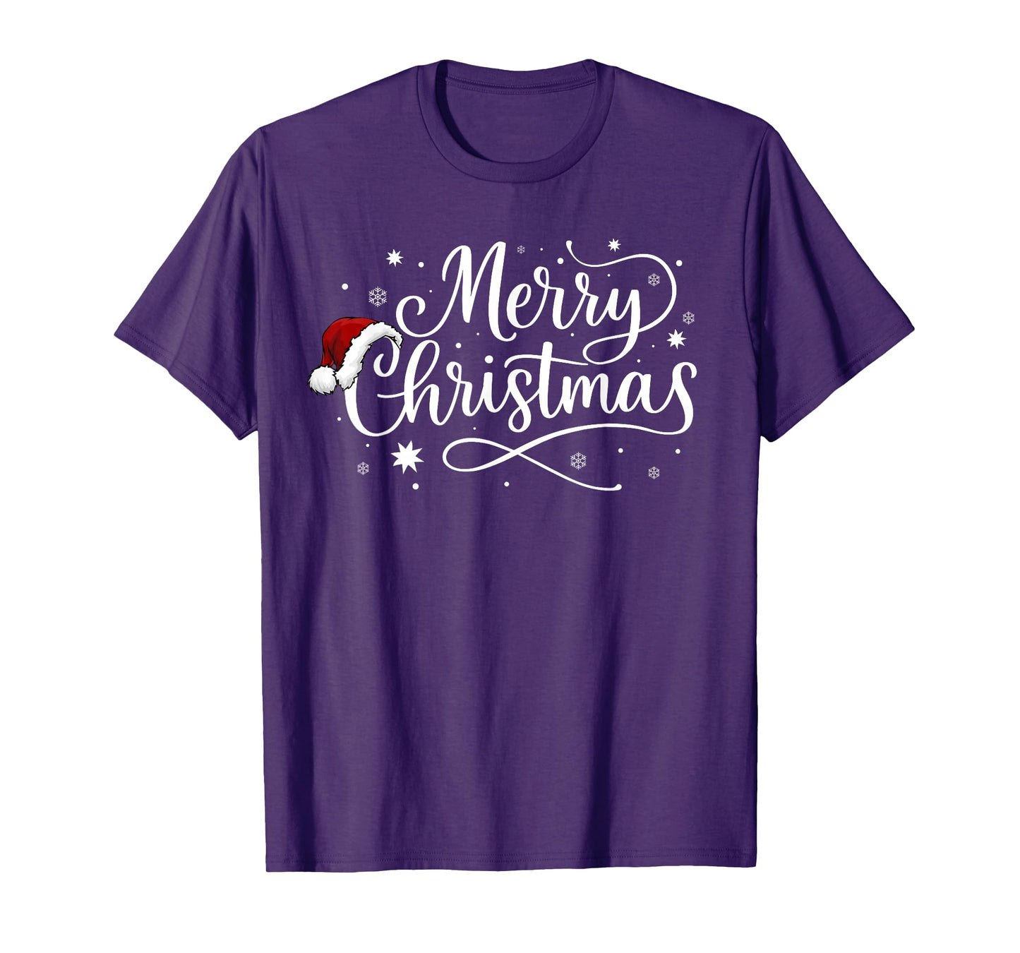 Santa Merry Christmas Xmas Snowflake Family Holiday Pajamas T-Shirt