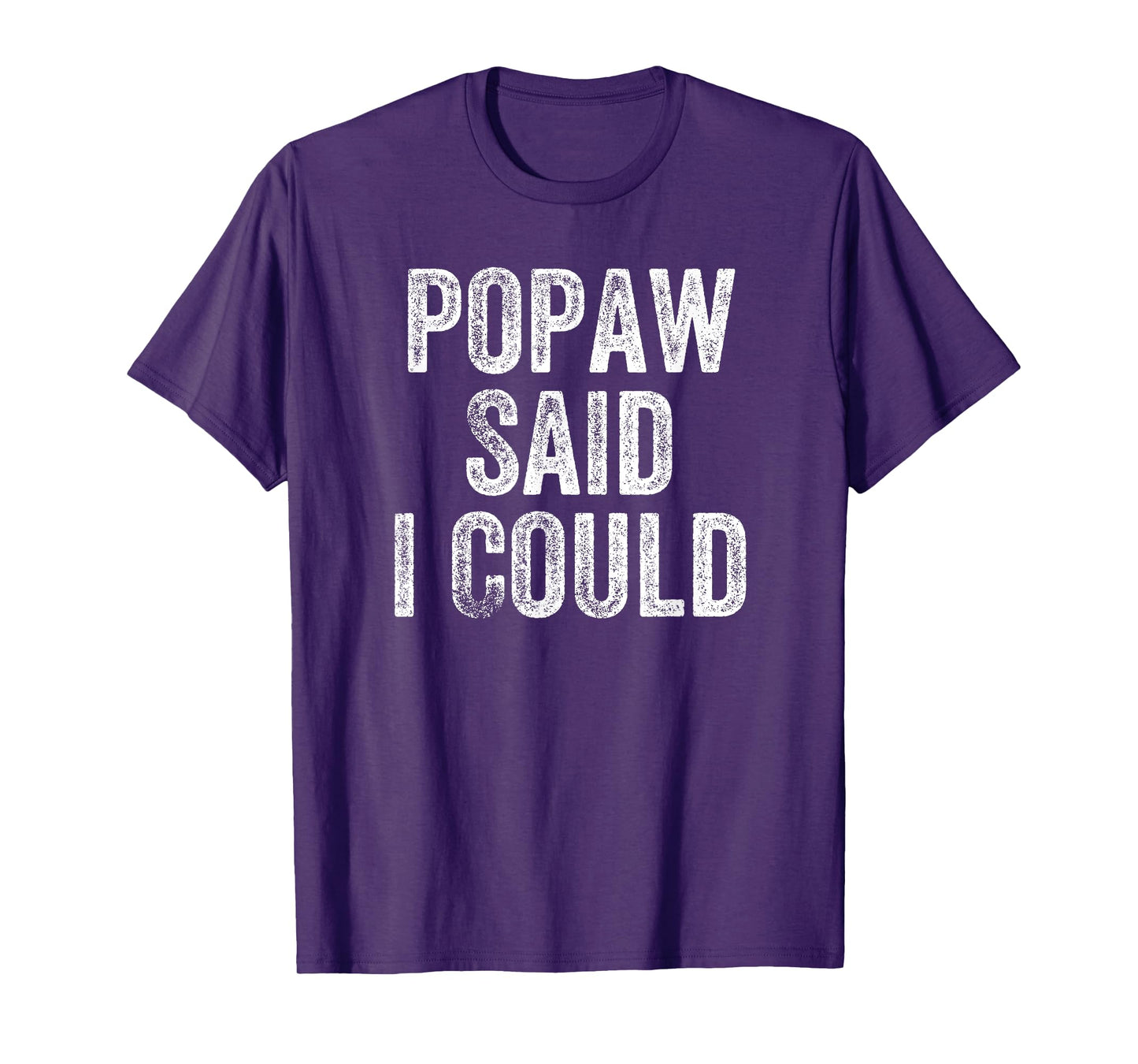 Popaw Said I Could Funny Grandchild Grandson Granddaughter T-Shirt