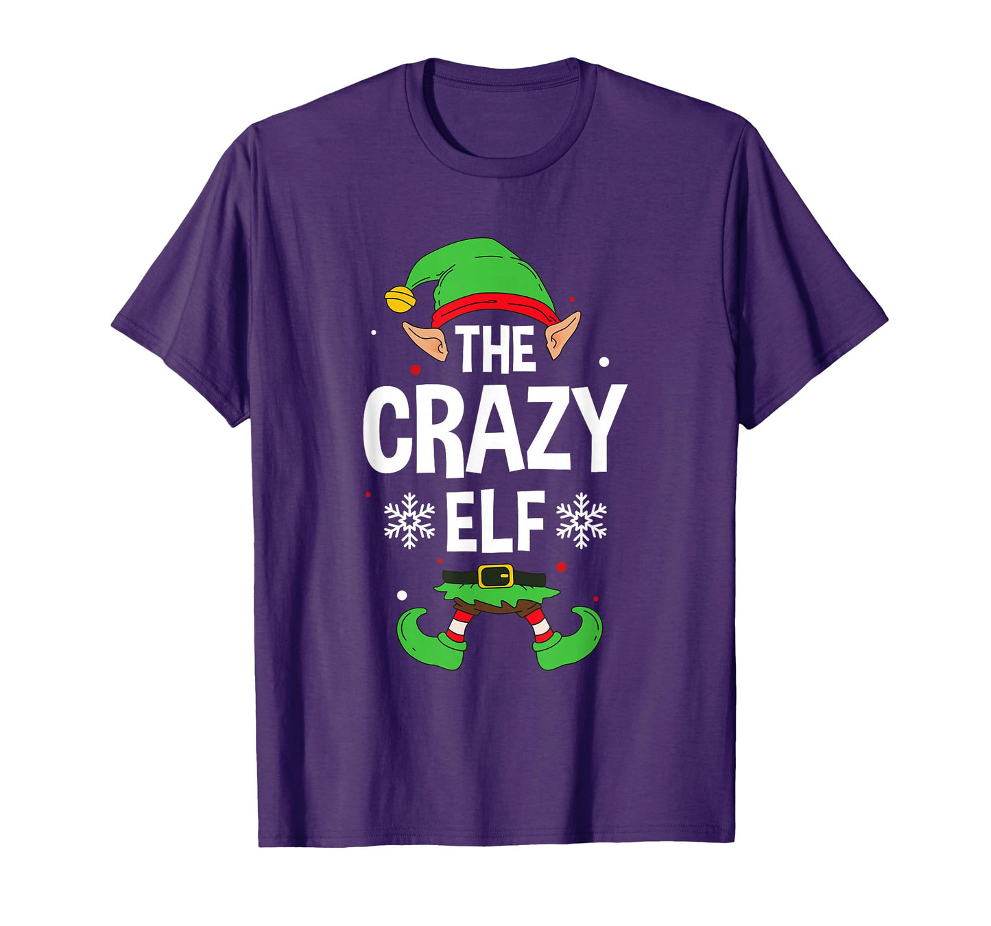 The Crazy Elf Party Family Group Matching X-Mas Saying T-Shirt