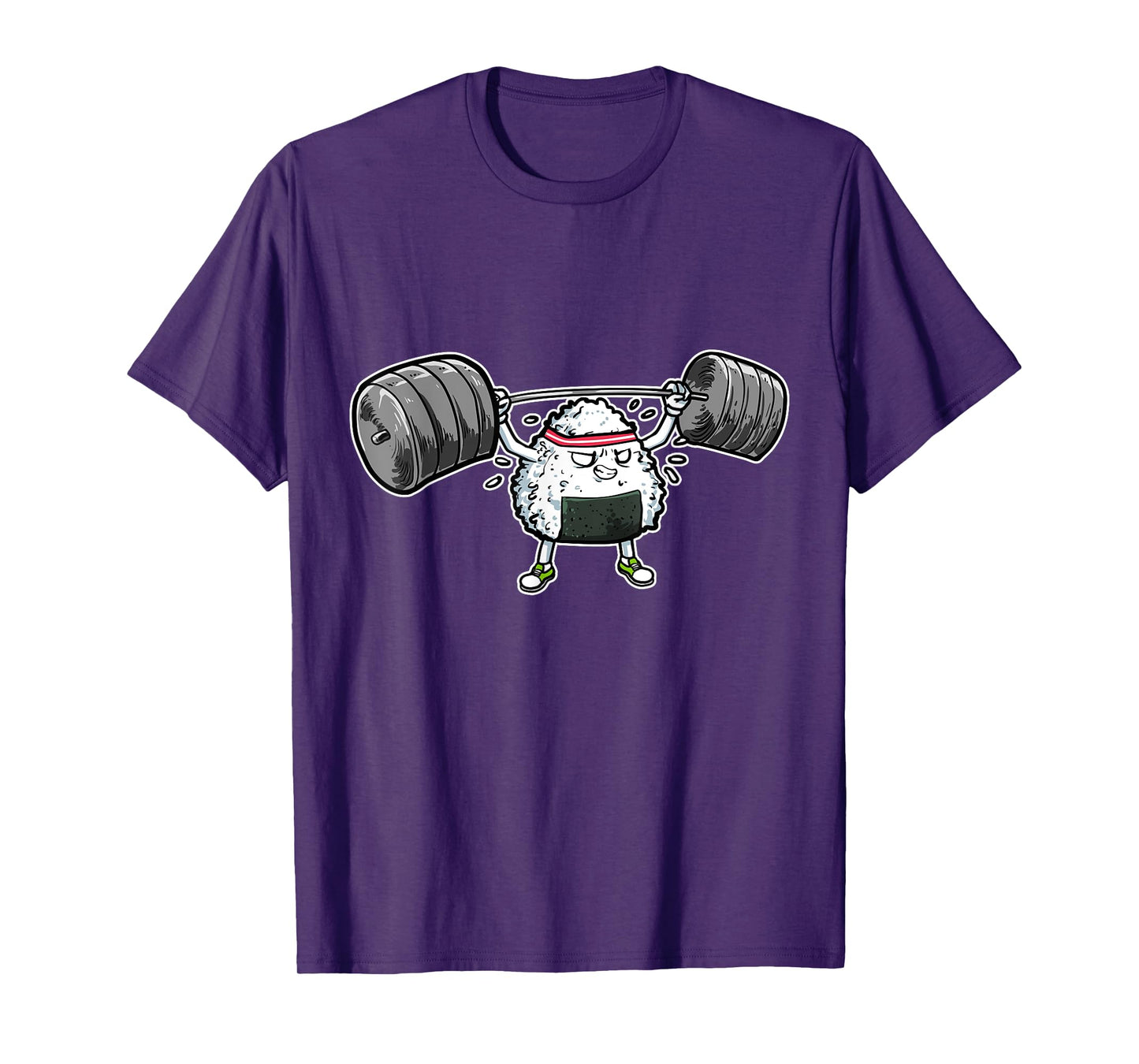 Rice Ball Japanese Food Fitness Workout Gym T-Shirt