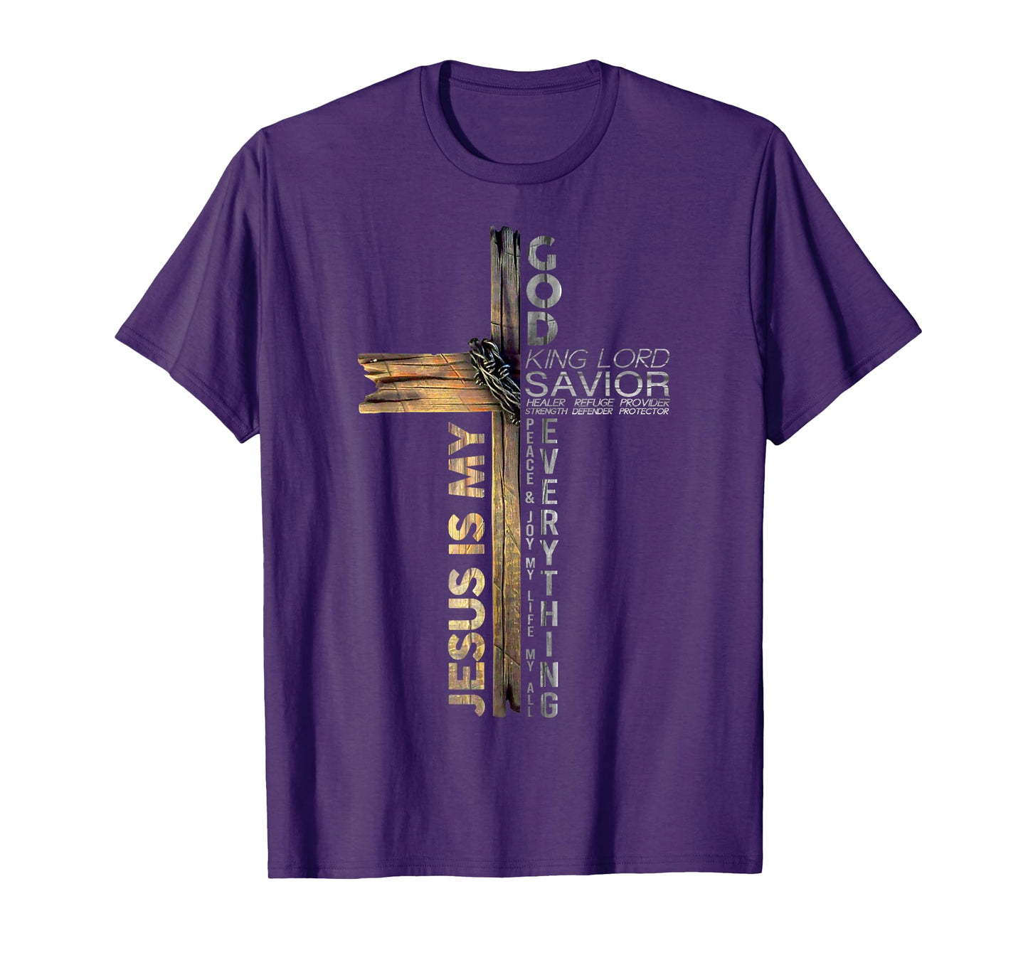 Cross Christian Christ Jesus Is My God King Lord And Savior T-Shirt