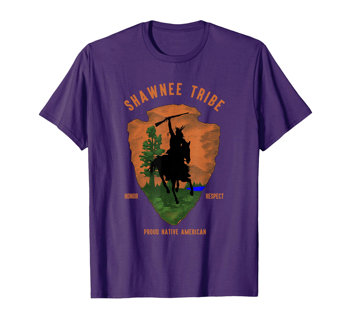 Shawnee Tribe Native American Honor Respect Vintage Arrow T-Shirt