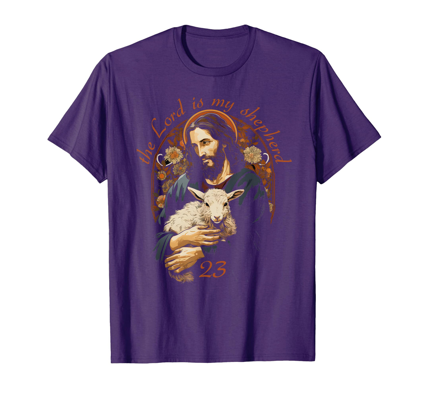 Psalm 23 Christian Bible Verse the Lord is my shepherd T-Shirt