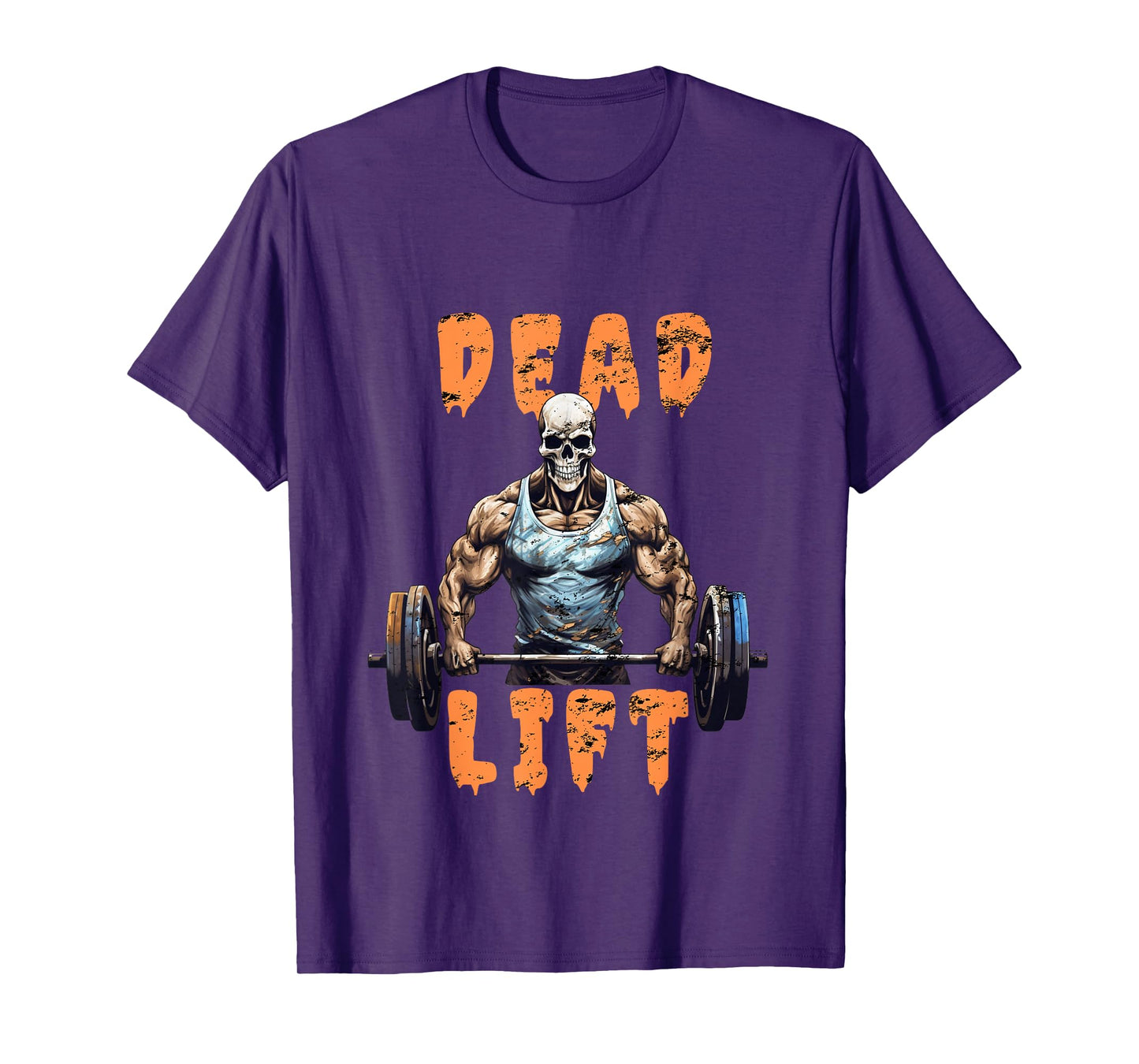Deadlift Skeleton Gym Lifting Weights Training - Halloween T-Shirt