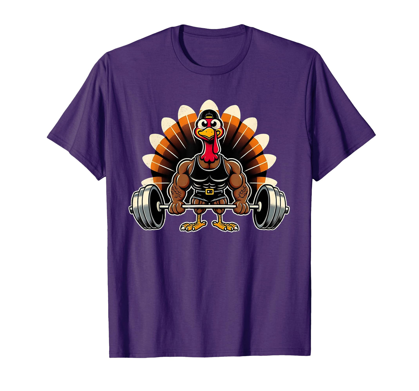 Thanksgiving Muscle Turkey Funny Leg Day Gym Body Builder T-Shirt
