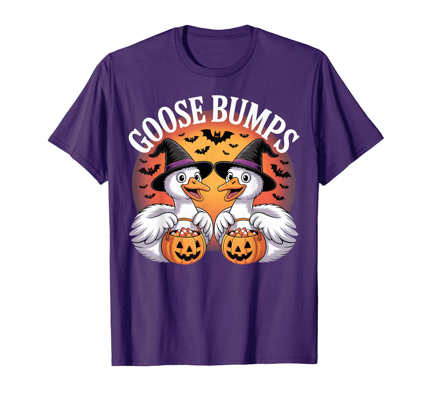 Goose Bumps Candy Corn Goose Halloween Pun T-Shirt
