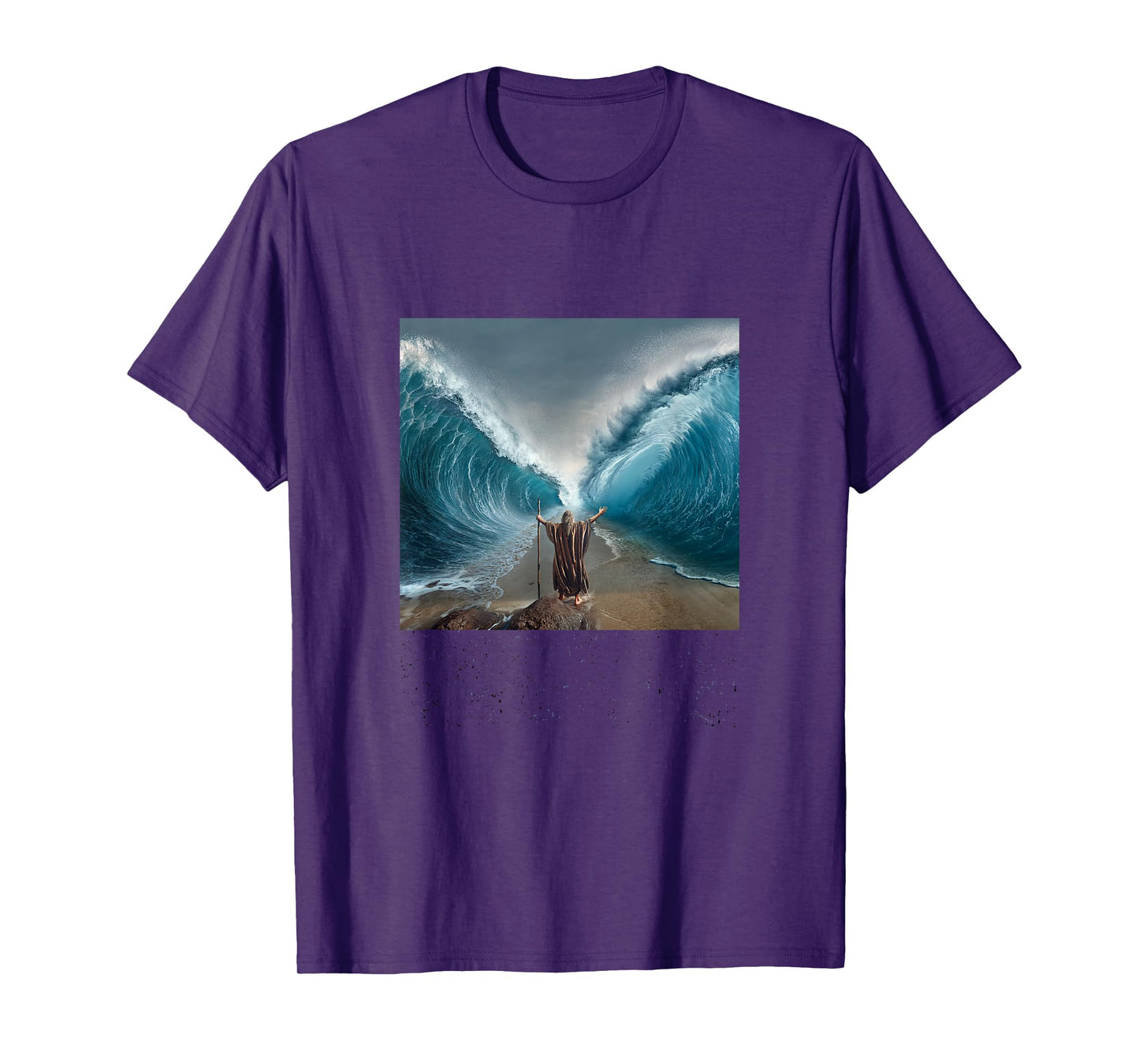 Moses Splitting Red Sea Religious Art History T-Shirt