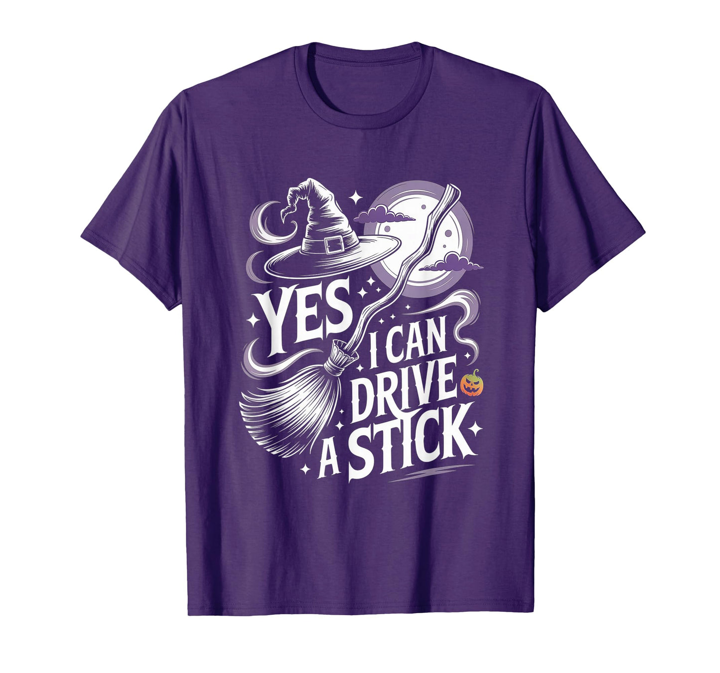 Funny Witch Broomstick Halloween Quote Graphic Design T-Shirt