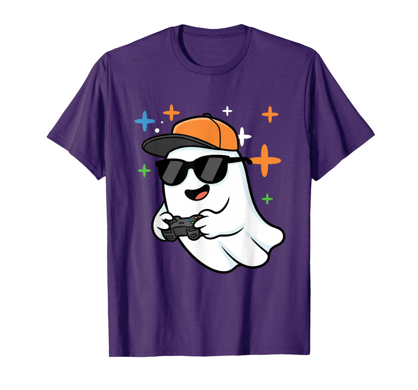 Halloween Boys Kids Ghost Gamer Scary Costume Gaming Men T-Shirt