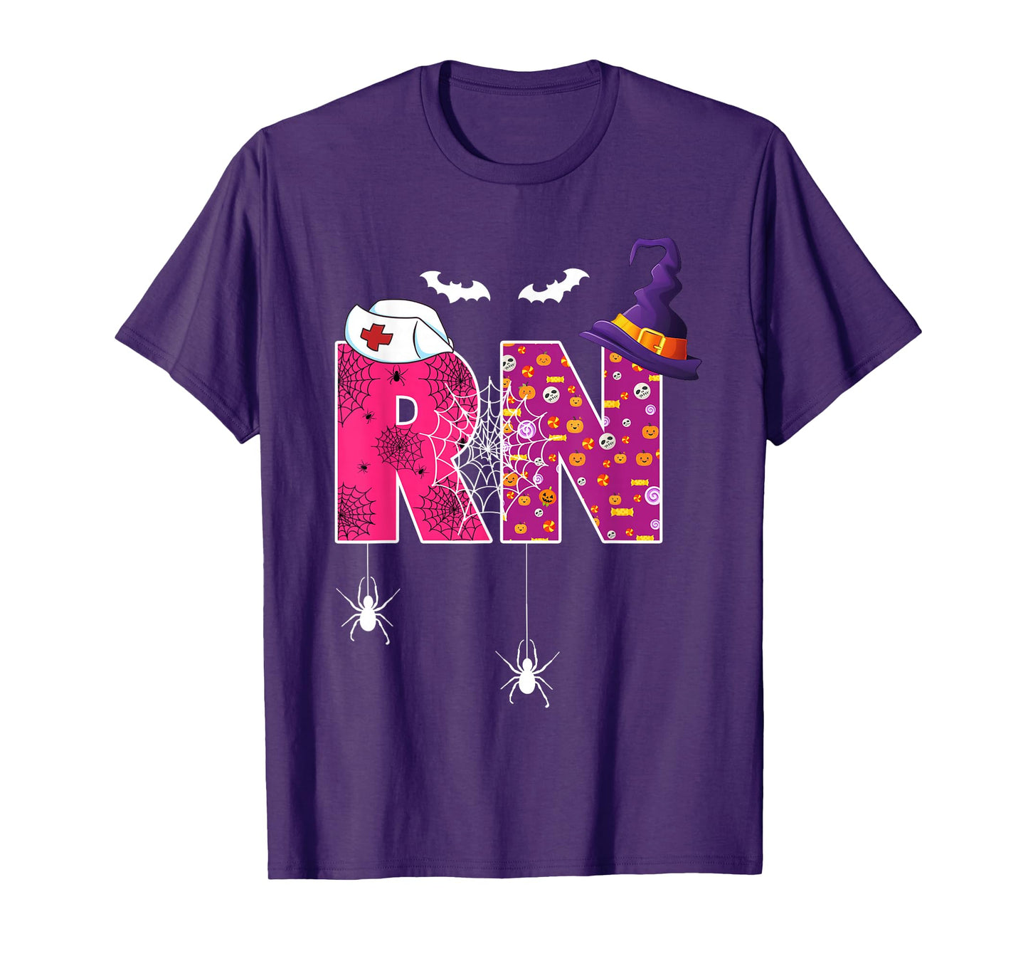 Funny Nursing Halloween Shirts Women, Rn Halloween Nurse T-Shirt