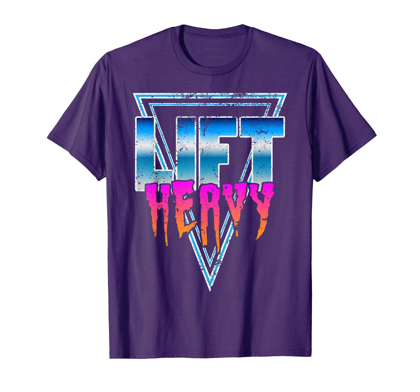 Lift Heavy Old School Retro 80's Golden Era Bodybuilding Gym T-Shirt