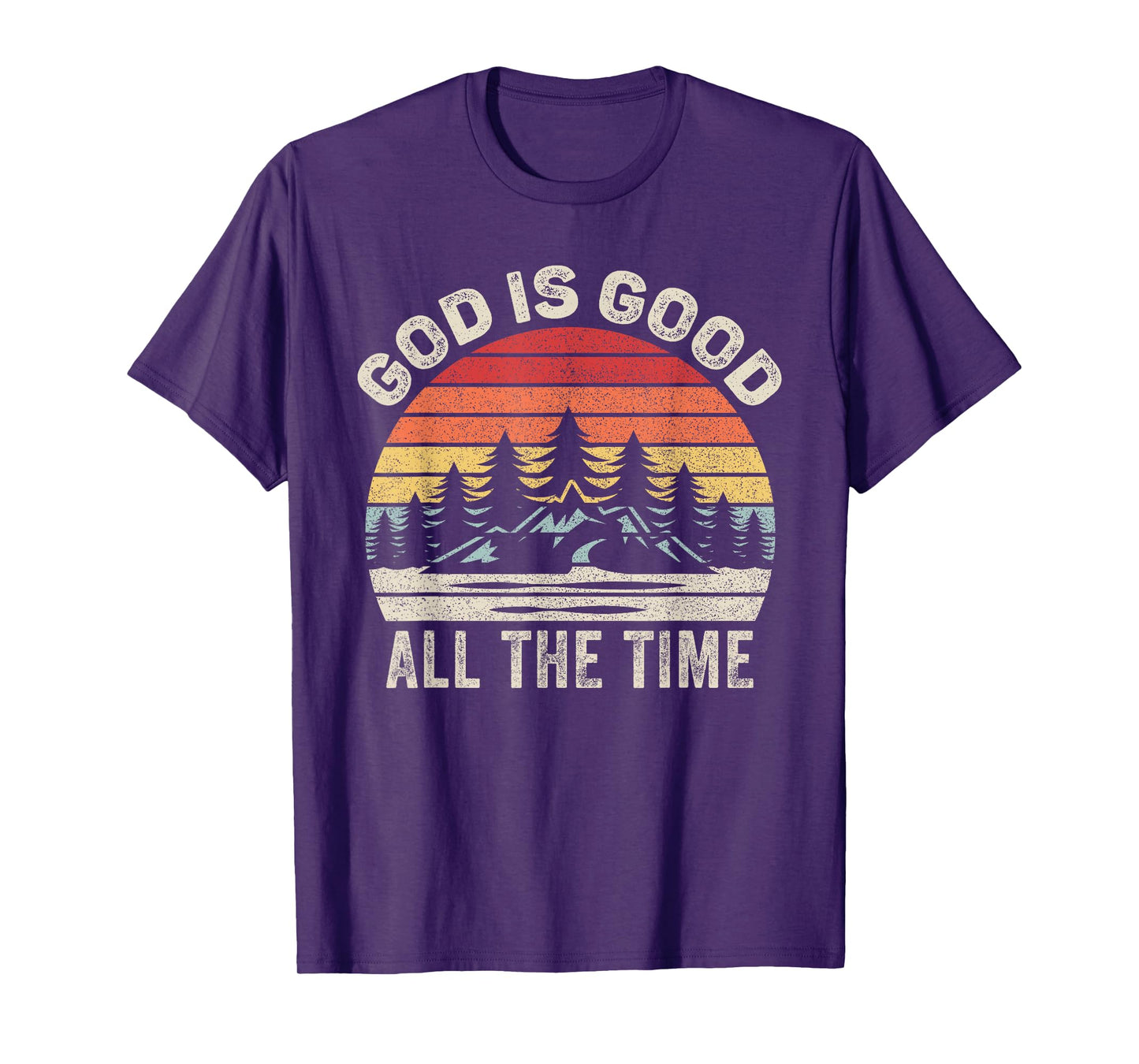 Vintage Retro God Is Good All The Time Christian T-Shirt