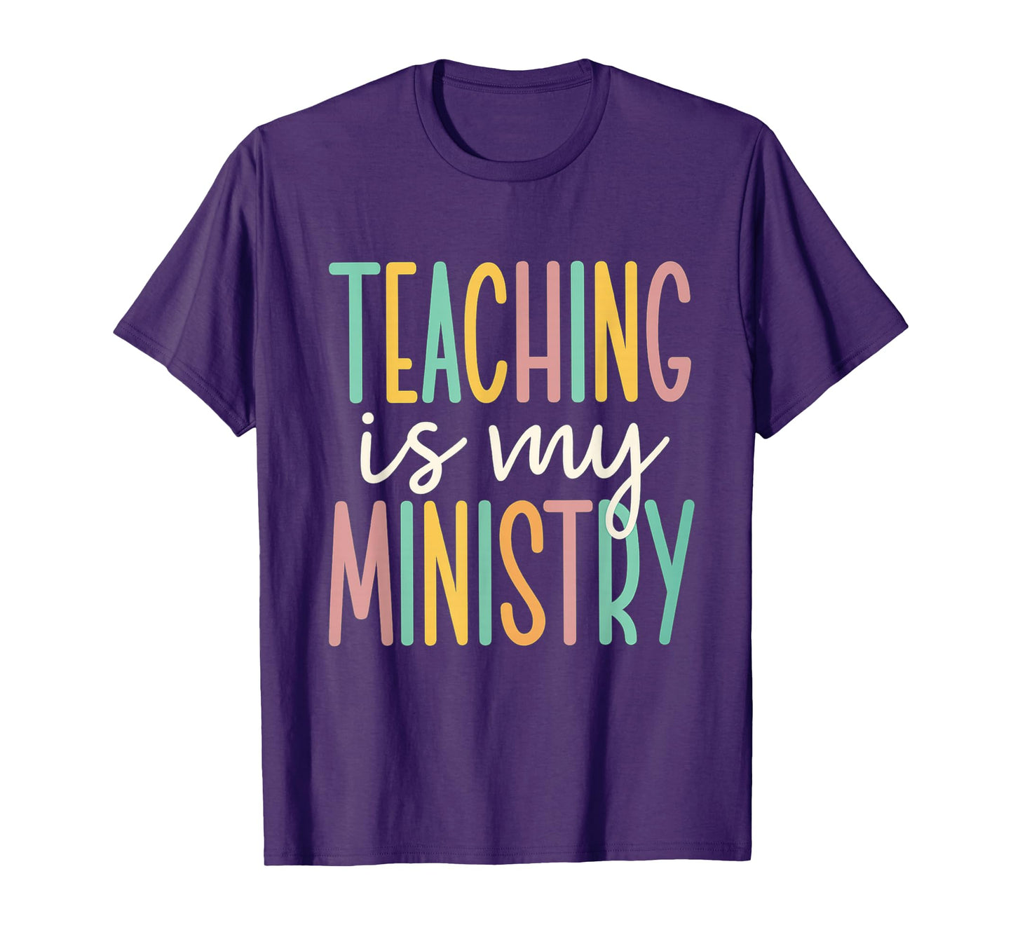 Teaching is My Ministry Flower Jesus Christian Teacher T-Shirt