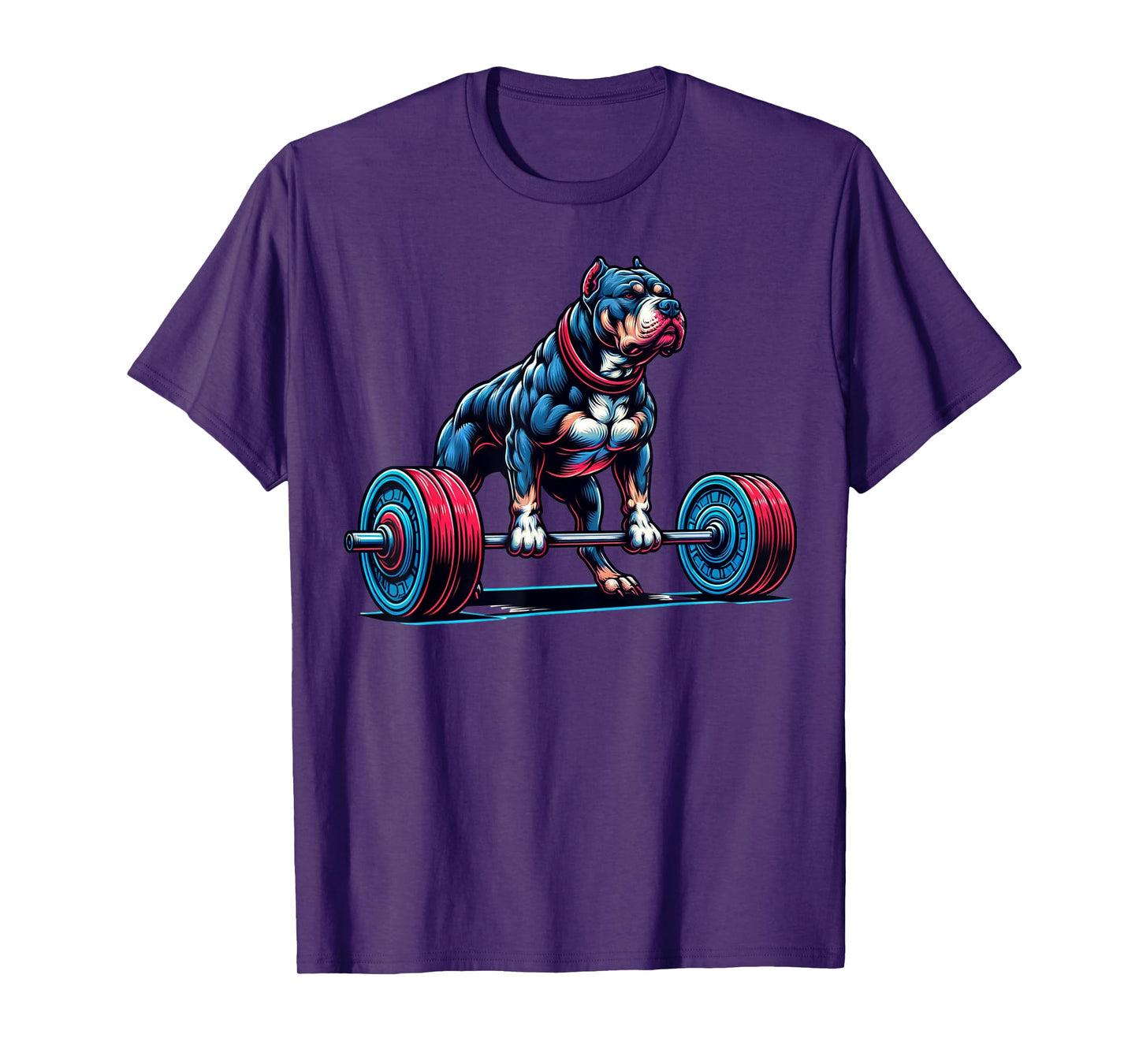 Pitbull Deadlifting Shirt, Pit Bull Gym Workout Deadlift Gym T-Shirt