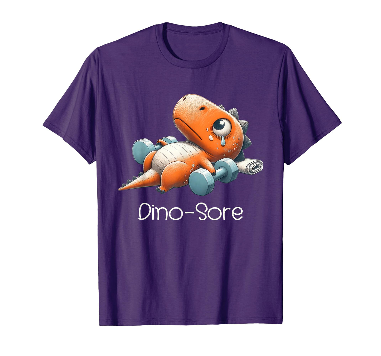 Funny Gym Workout Dinosaur Weight Lifting Gym Dino Sore T-Shirt
