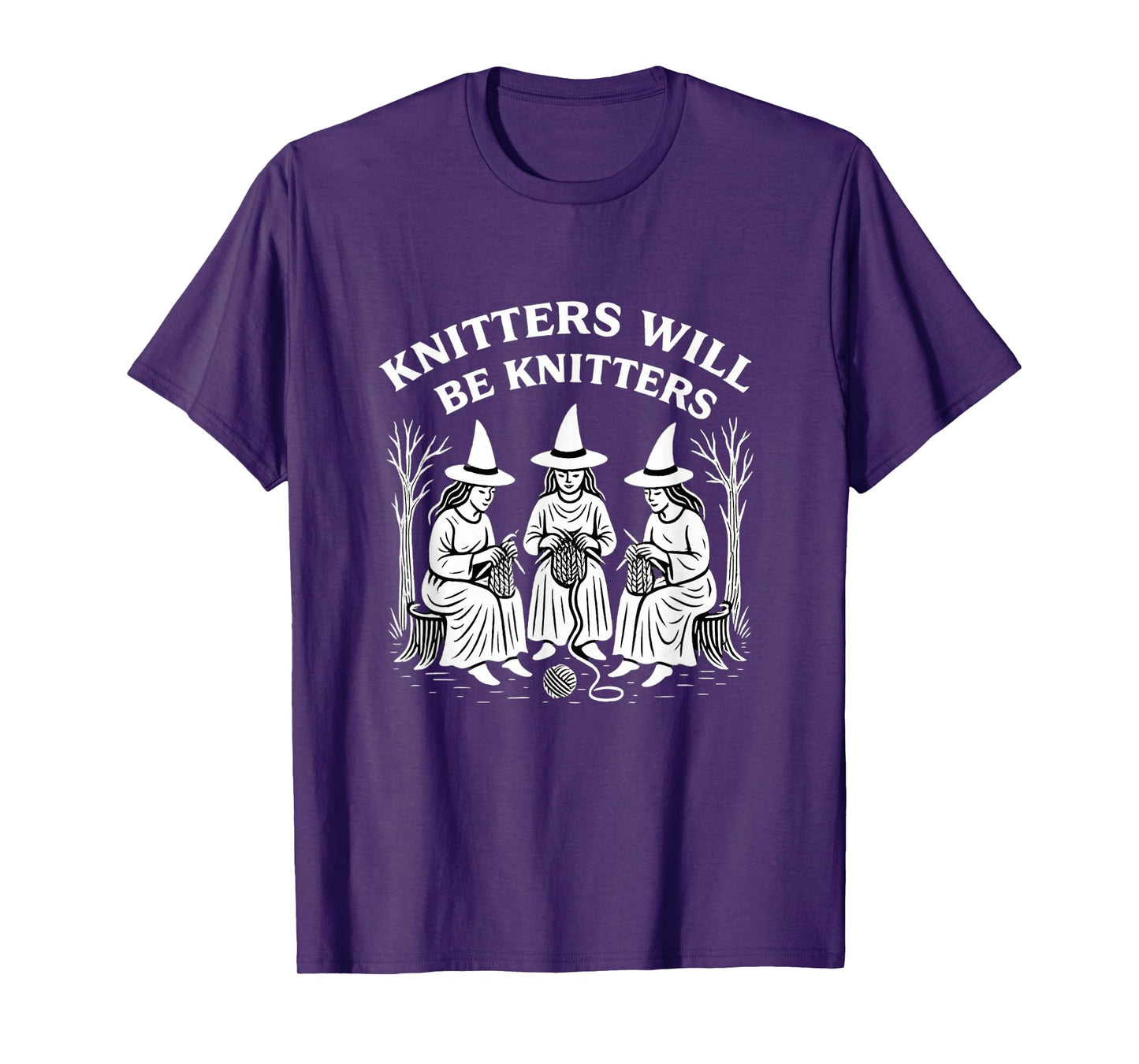 Yarn Knitting Crochet Hoarder Witch Halloween Crocheting T-Shirt