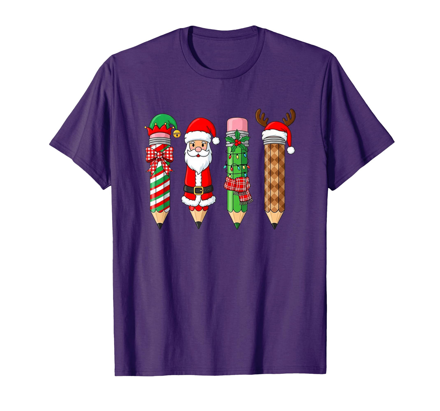 Santa and Friends Christmas Pencils Magic T-Shirt