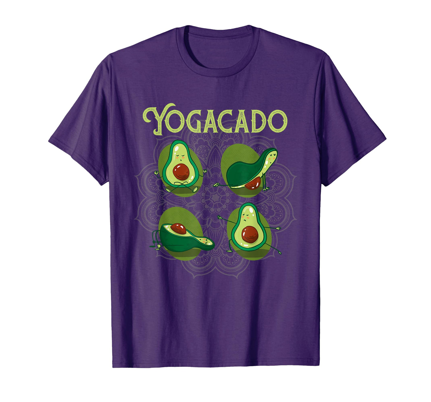 Yogacado Meditation Yoga Poses | Funny Namaste Yoga T-Shirt