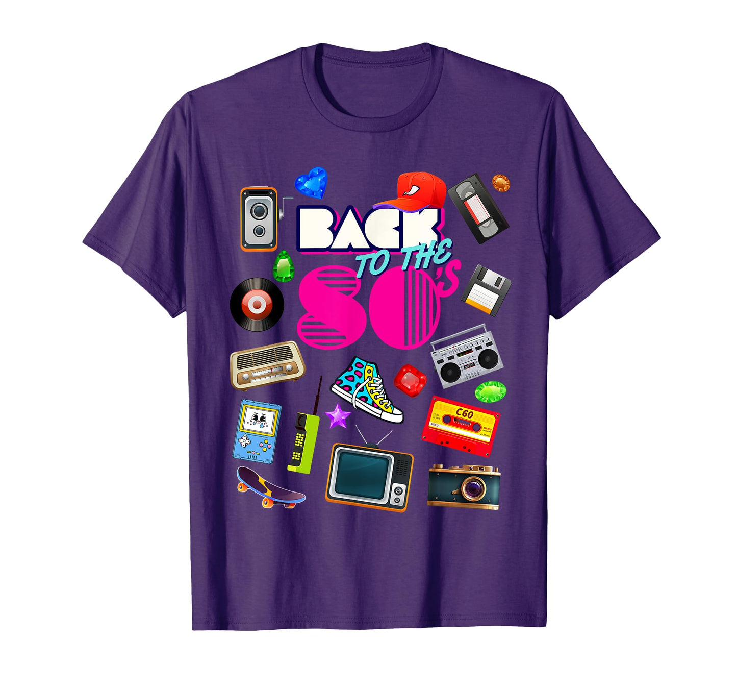 Back To 80's Tees Vintage Retro I Love 80's Graphic Design T-Shirt