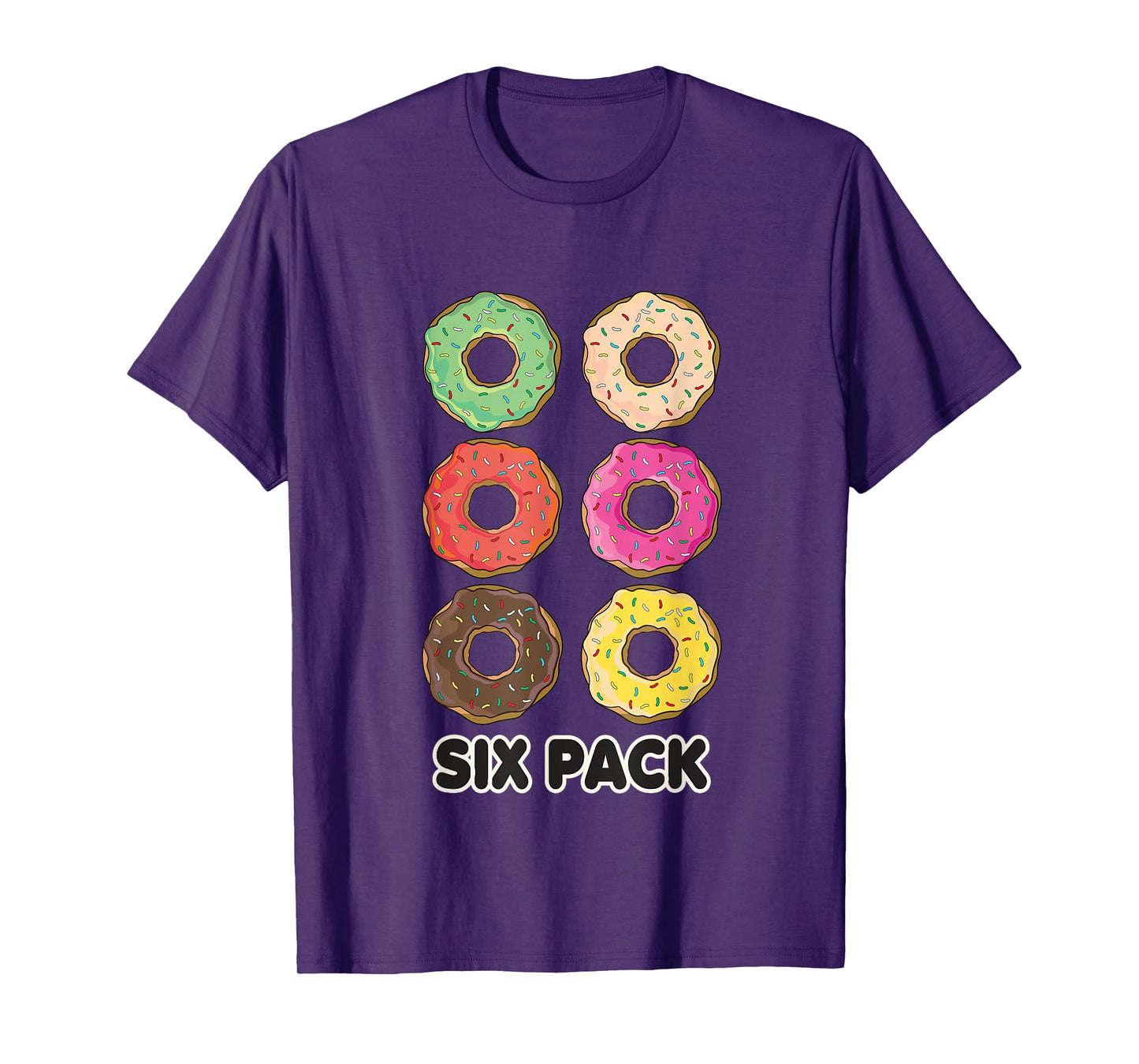 Funny Donut Six Pack Workout T-Shirt