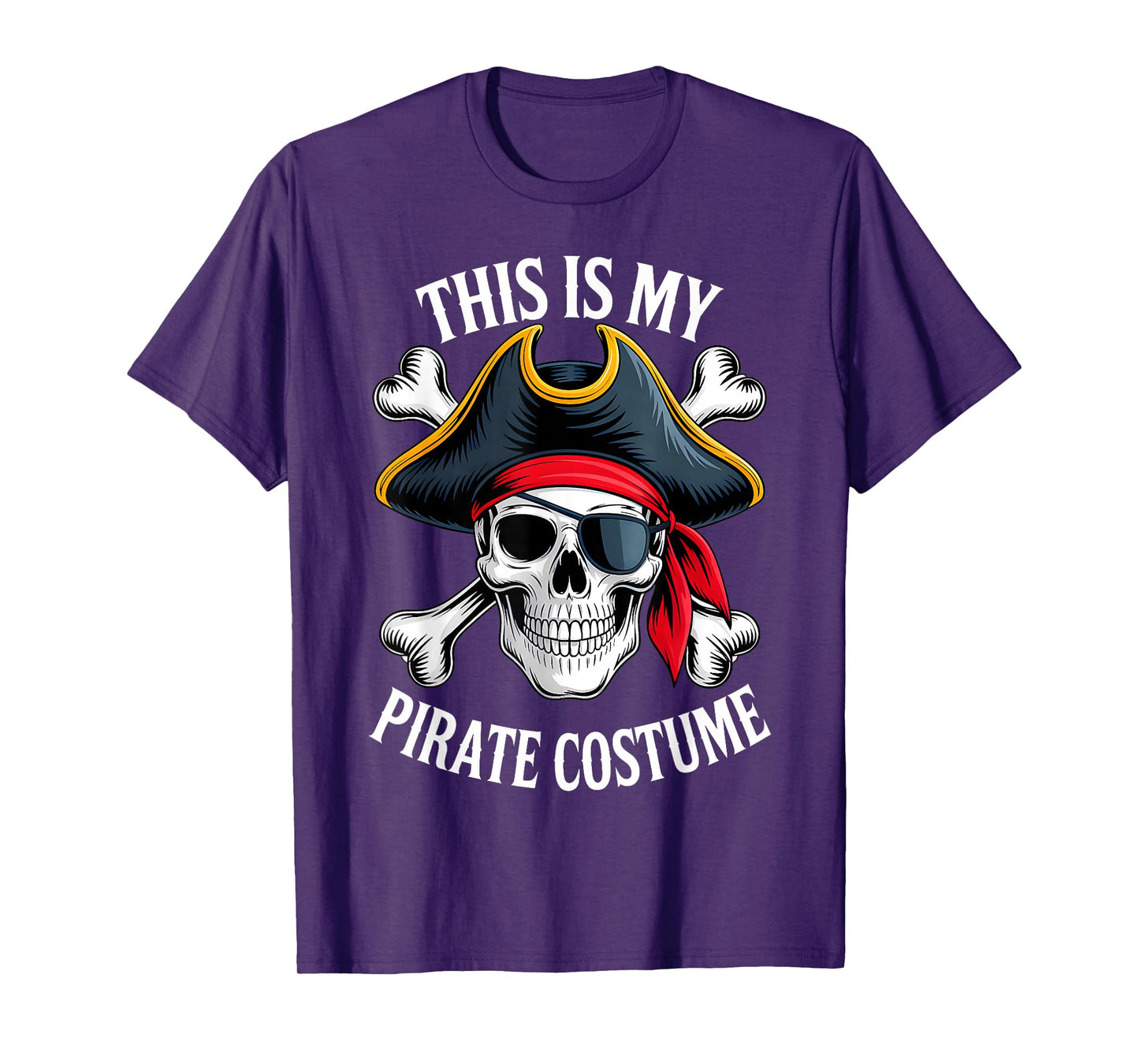 This is My Pirate Costume Funny Halloween Kids Men Women T-Shirt