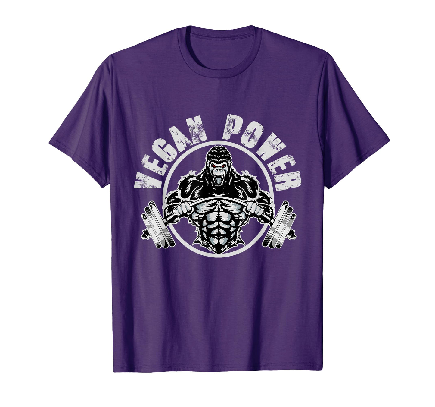 Vegan Power - Vegan Muscle Gorilla Bodybuilder Workout T-Shirt