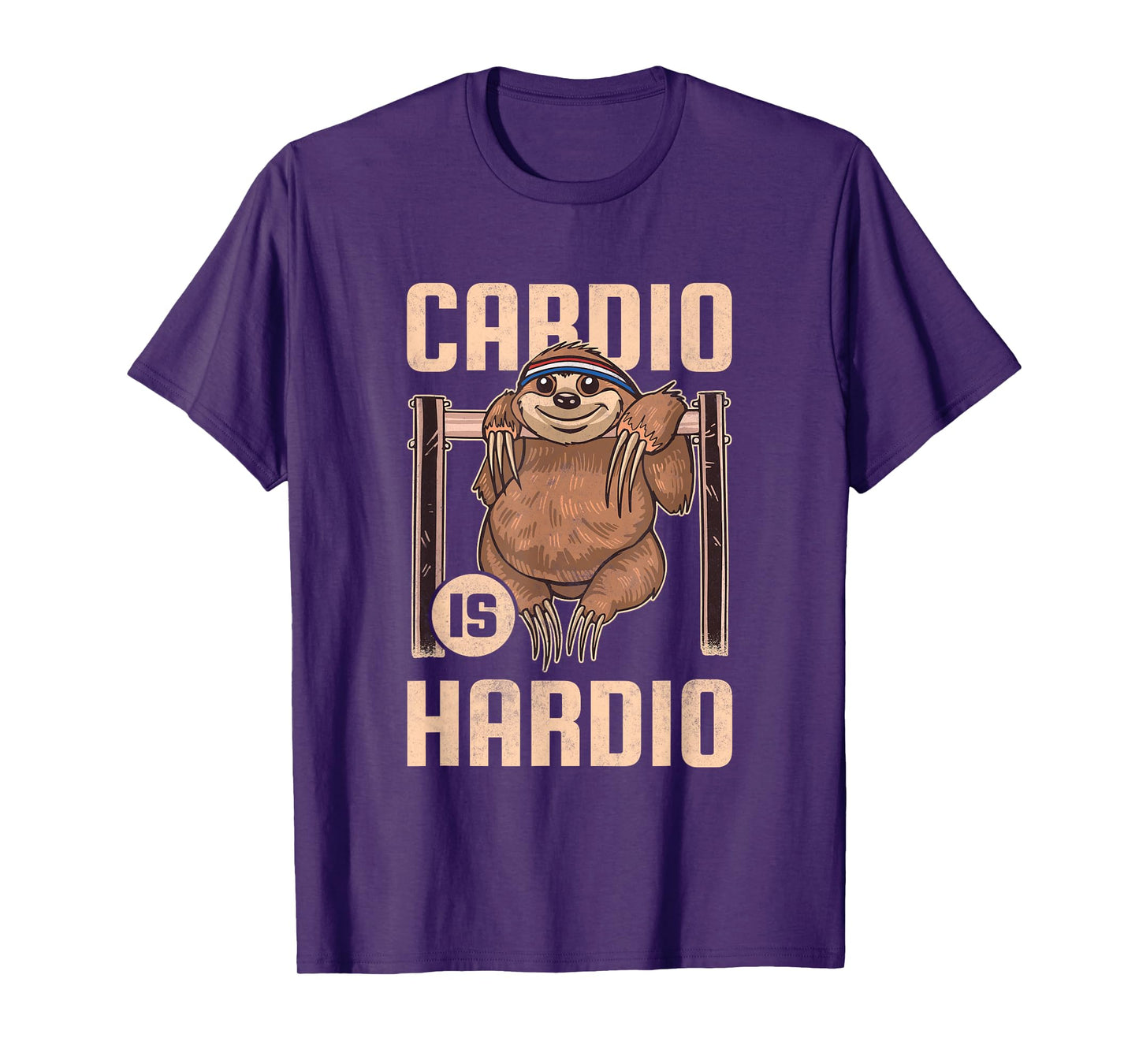 Cardio is Hardio, Sloth Fitness T-Shirt