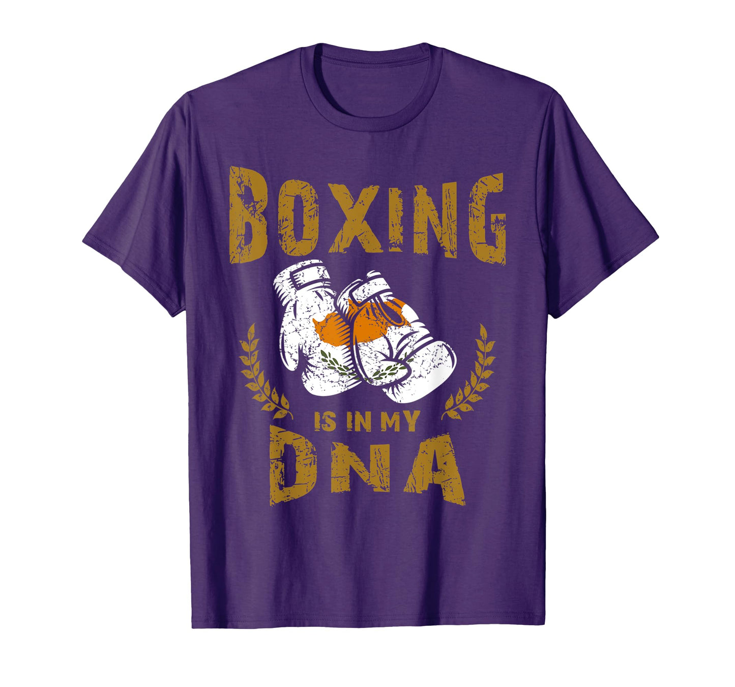 Boxing is in my D-N-A Cyprus Flag Boxing Gloves T-Shirt