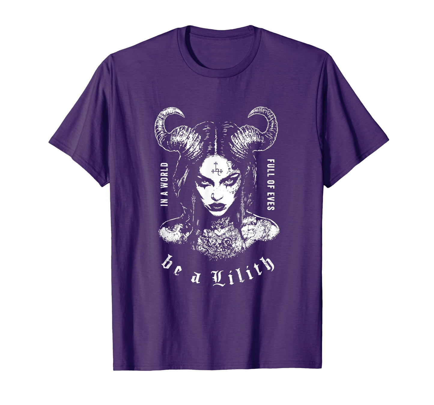 Lilith in A World of Eves Be A Lilith Gothic Celestial Snake T-Shirt