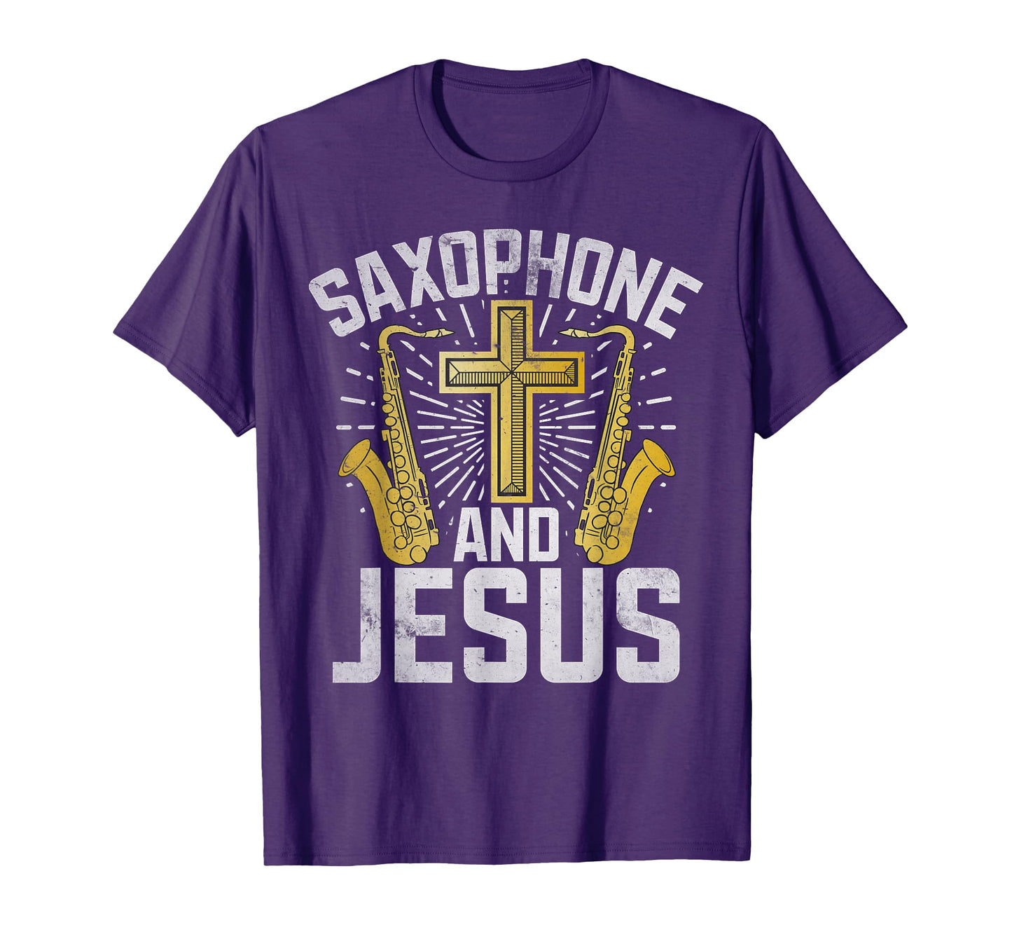 Saxophone and Jesus Saxophone T-Shirt